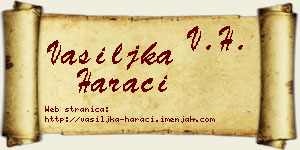 Vasiljka Harači vizit kartica